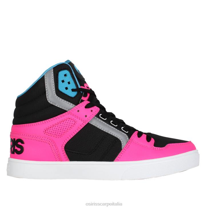 Osiris unisex clone Z8JT23 scarpa nero/rosa/ciano