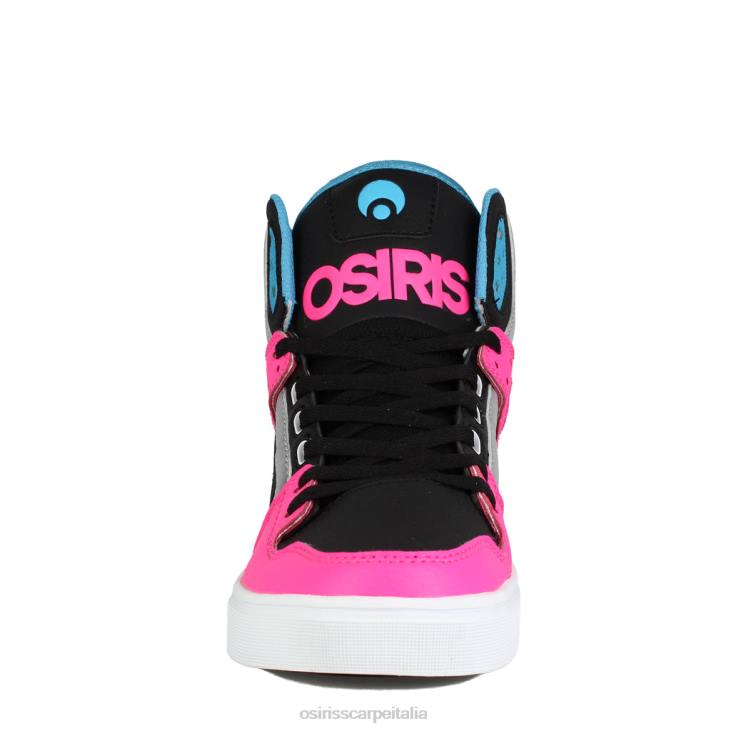 Osiris unisex clone Z8JT23 scarpa nero/rosa/ciano